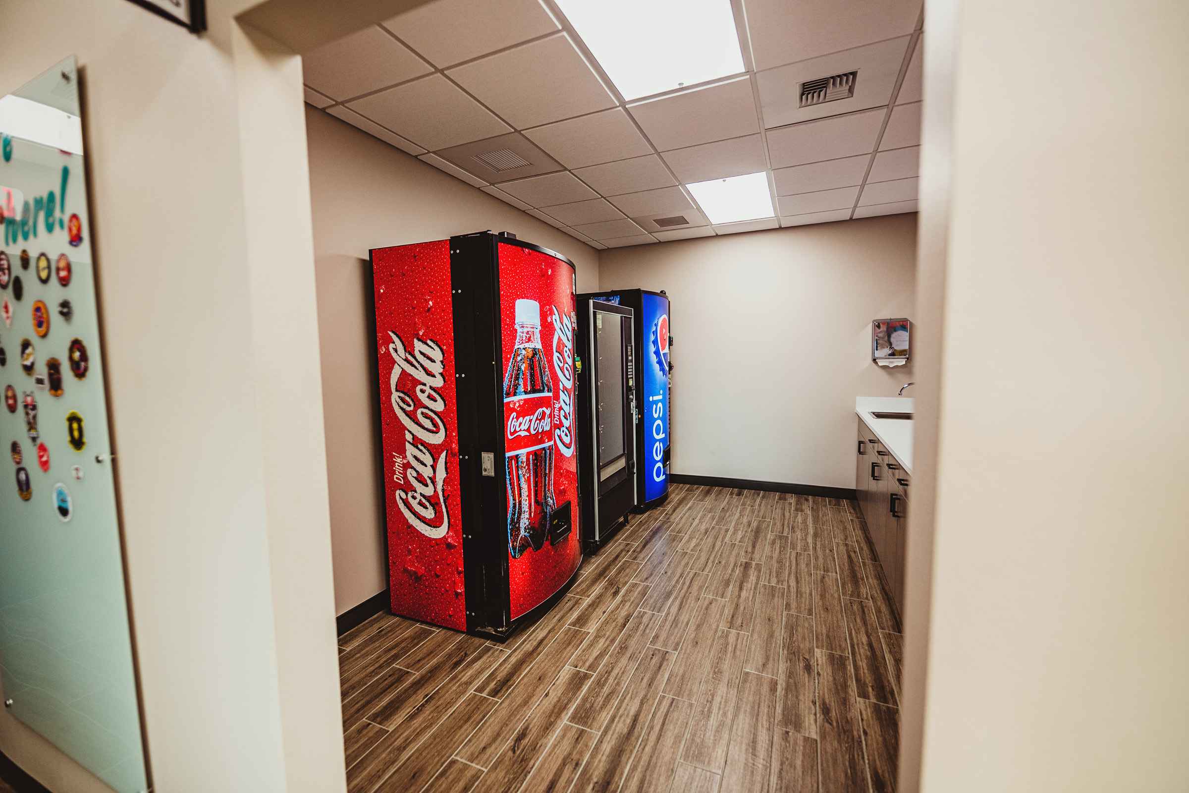 Coke and Pepsi vending machines
